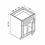 base cabinet – 2 doors, 1 drawer