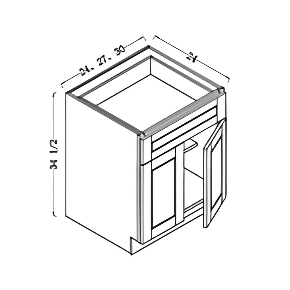 base cabinet – 2 doors, 1 drawer