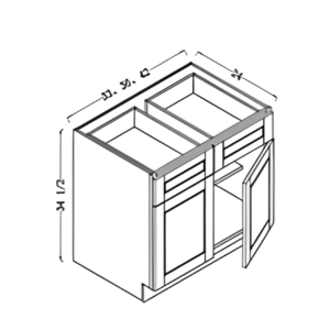 base cabinet – 3 doors, 1 drawer