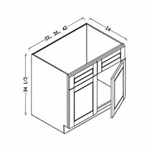 sink base cabinet 33"
