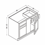 base blind corner cabinet