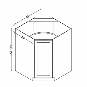 base diagonal cabinet