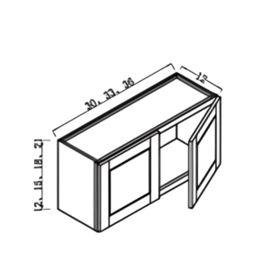 36"h wall cabinet 2 doors 42"w (copy)