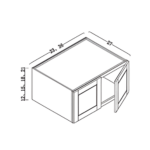 24"h wall cabinet 2 doors 36"w (copy)