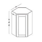 27"d refrigerator wall cabinet 36"w (copy)