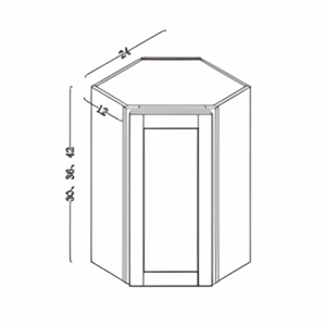 27"d refrigerator wall cabinet 36"w (copy)