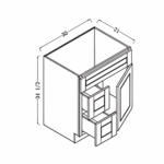 combination vanity sink cabinet 1 door (copy)