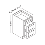 3 drawer vanity cabinet