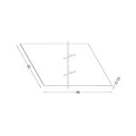 refrigerator panel 4 side finish 35"d (copy)
