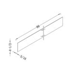 arch valance with raised panel 48"w (copy)