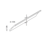 cove molding 3 7/8"h