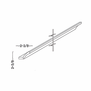 cove molding 2 3/8"h