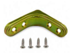 METAL 90 DEGREE CABINET BRACKET (1) WITH SCREWS