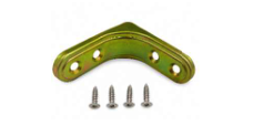 METAL 90 DEGREE CABINET BRACKET (1) WITH SCREWS