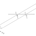QUARTER ROUND MOLDING 96"L x 3/4"H x 3/4"D