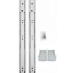 16" FULL EXTENSION SOFT CLOSING BALL BEARING SIDE GLIDES (1 PAIR) WITH 2 MOUNTING BRACKETS AND SCREWS